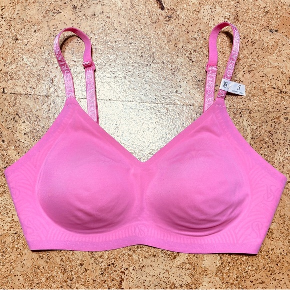 Victoria's Secret Bare Lightly Lined Wireless Comfort Bra In Pink Sz S - Picture 8 of 13